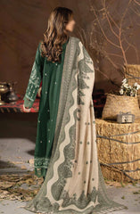 Johra Emerald Embroidered Winter Collection D-636