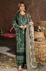 Johra Emerald Embroidered Winter Collection D-636