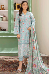 Johra Maneli Embroidered Printed Chikankari Lawn Collection 2024 D-955