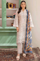 Johra Maneli Embroidered Printed Chikankari Lawn Collection 2024 D-957