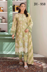 Johra Maneli Embroidered Printed Chikankari Lawn Collection 2024 D-958