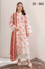 Johra Maneli Embroidered Printed Chikankari Lawn Collection 2024 D-960