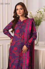 Lara by Johra Unstitched Lawn Summer Collection 2025 D-989