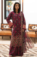 Johra Zargona Embroidered Printed Lawn Collection 2025 D-202