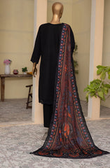 HZ Khaddar Embroidered Chikankari with Pashmina Shawl Collection D-05