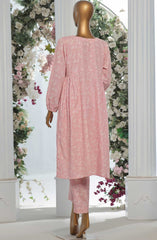 HZ Light Khaddar Frocks 2Pc Co Ords Vol 02 D-920 PASTEL PINK