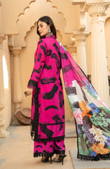 Raqs E Mughal Stitched Collection By AL Harir Apparel D-01 Khushbo Shocking Pink