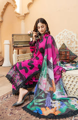 Raqs E Mughal Stitched Collection By AL Harir Apparel D-01 Khushbo Shocking Pink