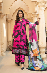 Raqs E Mughal Stitched Collection By AL Harir Apparel D-01 Khushbo Shocking Pink