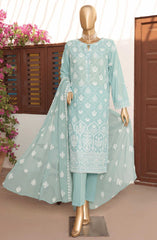 HZ Lucknowi Chikankari Embroidered Collection D-08