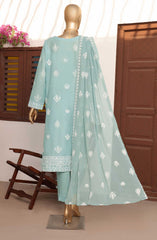 HZ Lucknowi Chikankari Embroidered Collection D-08