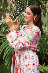 Nazmina Floret Luxury Swiss Lawn Collection D-07 Idyllic