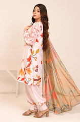 Nazmina Floret Luxury Swiss Lawn Collection D-17 Blushing Horizon