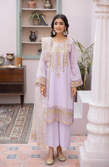 LA Rosa Luxury Pret 3Pc Collection D-01 Lilac