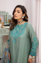 LA Rosa Embroidered Pret 3Pc Collection D-02 Juniper