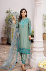 LA Rosa Embroidered Pret 3Pc Collection D-02 Juniper