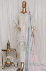 Bin Saeed Luxury Plain Cotton Embroidered 3 PC Collection Vol 3 D-11 B