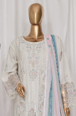 Bin Saeed Luxury Plain Cotton Embroidered 3 PC Collection Vol 3 D-11 B