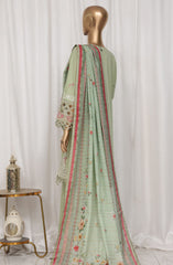 Bin Saeed Luxury Plain Cotton Embroidered 3 PC Collection Vol 3 D-133 A