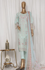 Bin Saeed Luxury Plain Cotton Embroidered 3 PC Collection Vol 3 D-137 E