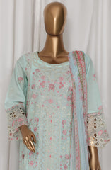 Bin Saeed Luxury Plain Cotton Embroidered 3 PC Collection Vol 3 D-137 E