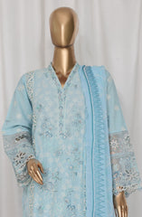 Bin Saeed Luxury Plain Cotton Embroidered 3 PC Collection Vol 3 D-142 B