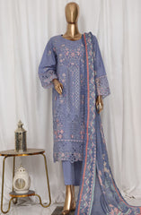 Bin Saeed Luxury Plain Cotton Embroidered 3 PC Collection Vol 3 D-143 C