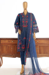 Bin Saeed Luxury Plain Cotton Embroidered 3 PC Collection Vol 3 D-146 A