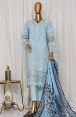 Bin Saeed Luxury Plain Cotton Embroidered 3 PC Collection Vol 3 D-150 C