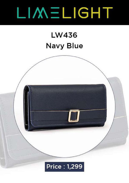 Lime Light Exclusive Wallet Collection LW 436 Navy Blue