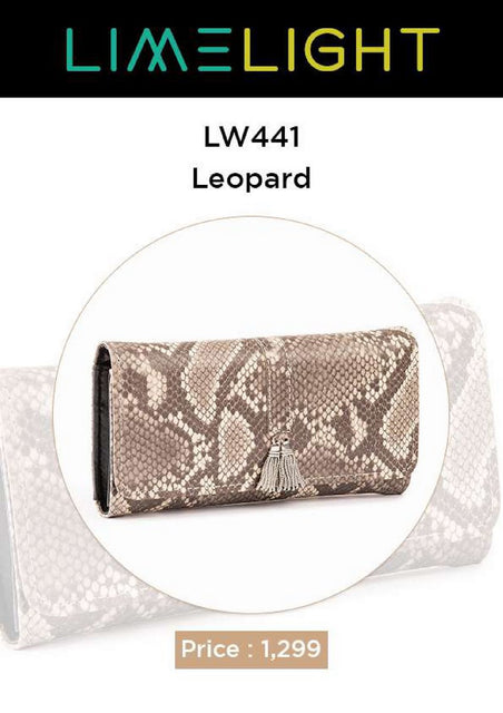 Lime Light Exclusive Wallet Collection LW 441 Leapord