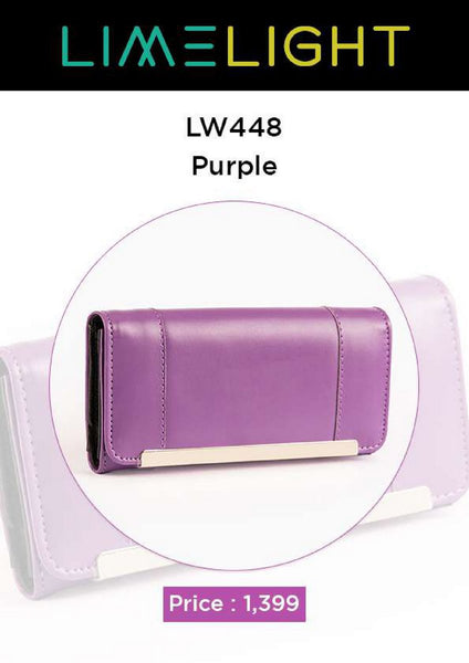 Lime Light Exclusive Wallet Collection LW 448 Purple
