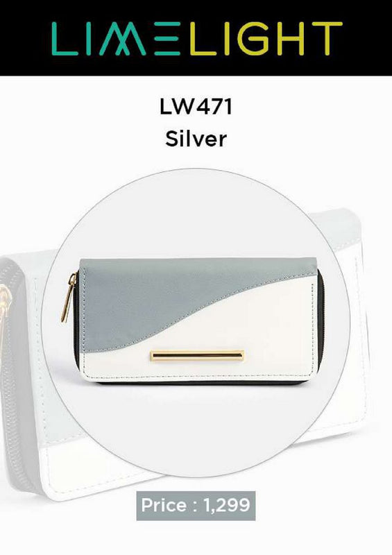 Lime Light Exclusive Wallet Collection LW 471 Silver