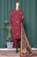 HZ Linen Wintry Digital Printed Collection Vol 02 D-1139