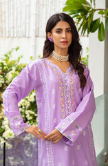 Muse Embroidered 2 Pc Pret Collection By TNG Store D-04 Lavender Lilac