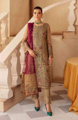 Ramsha Minhal Organza Collection Vol 12 D-1208