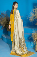 Marjjan Dyed Karandi Wool Embroidered Collection D-68 (MUSTARD)