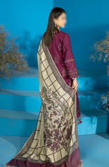 Marjjan Dyed Karandi Wool Embroidered Collection D-68 (PLUM)