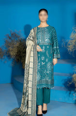 Marjjan Dyed Karandi Wool Embroidered Collection D-68 (SEA GREEN)