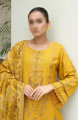 Sequins Embroidered Dyed Self Wool Collection by Marjjan D-71 (MUSTARD)