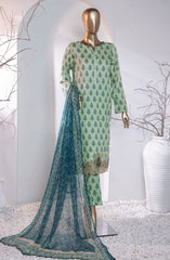 HZ Menakari Digital Printed Embroidered Collection 2024 D-96