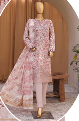 HZ Mahee Embroidered Shirt with Fancy Jacquard Dupatta Collection D-900