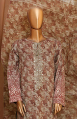 HZ Mahee Embroidered Shirt with Fancy Jacquard Dupatta Collection D-902