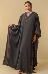 Mumtaz Casual Abaya Collection MCA 24 D-45 M GREY (44B) BLOCKED