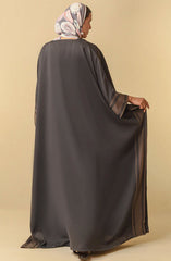 Mumtaz Casual Abaya Collection MCA 24 D-45 M GREY (44B) BLOCKED