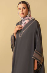 Mumtaz Casual Abaya Collection MCA 24 D-45 M GREY (44B) BLOCKED