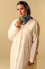 Mumtaz Casual Abaya Collection MCA 24 D-46 M WHITE (81B) ZINNIA