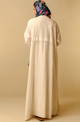 Mumtaz Casual Abaya Collection MCA 24 D-46 M WHITE (81B) ZINNIA