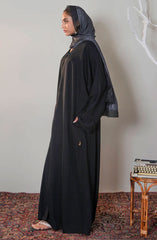 Mumtaz Casual Abaya Collection MCA 24 D-54 S BLACK (38A) AYRA