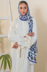 Mumtaz Casual Abaya Collection MCA 24 D-56 S OFF-WHITE (34B) ASHBA ABAYA